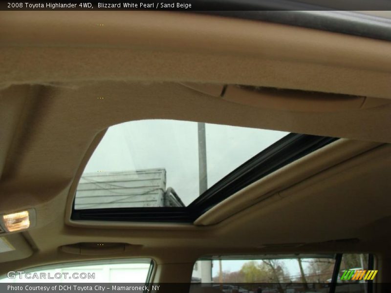Blizzard White Pearl / Sand Beige 2008 Toyota Highlander 4WD