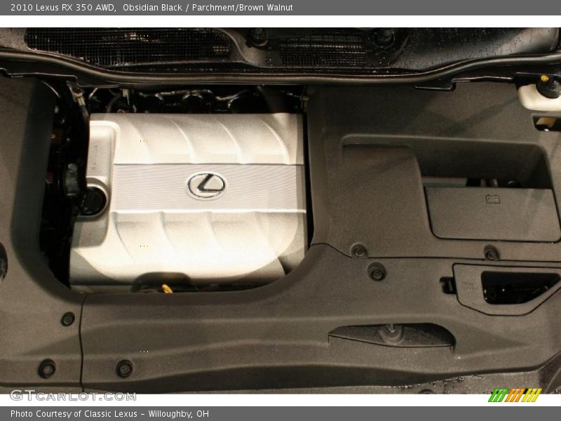 Obsidian Black / Parchment/Brown Walnut 2010 Lexus RX 350 AWD