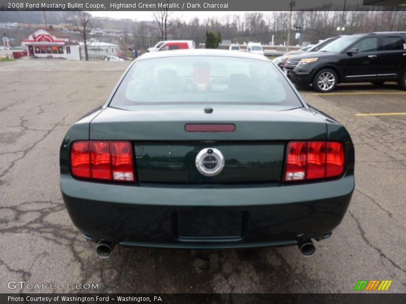 Highland Green Metallic / Dark Charcoal 2008 Ford Mustang Bullitt Coupe