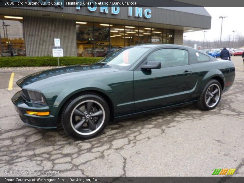 Highland Green Metallic / Dark Charcoal 2008 Ford Mustang Bullitt Coupe