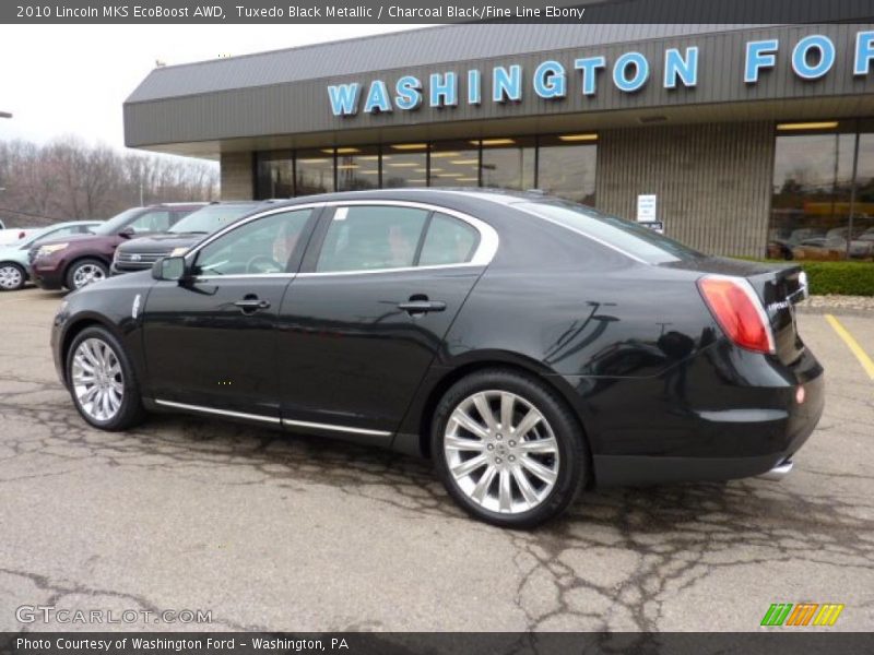 Tuxedo Black Metallic / Charcoal Black/Fine Line Ebony 2010 Lincoln MKS EcoBoost AWD