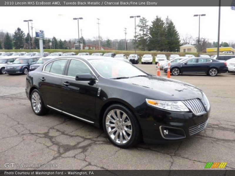 Tuxedo Black Metallic / Charcoal Black/Fine Line Ebony 2010 Lincoln MKS EcoBoost AWD