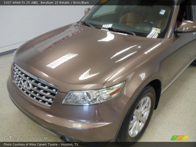 Beryllium 16 Metallic / Brick/Black 2007 Infiniti FX 35 AWD