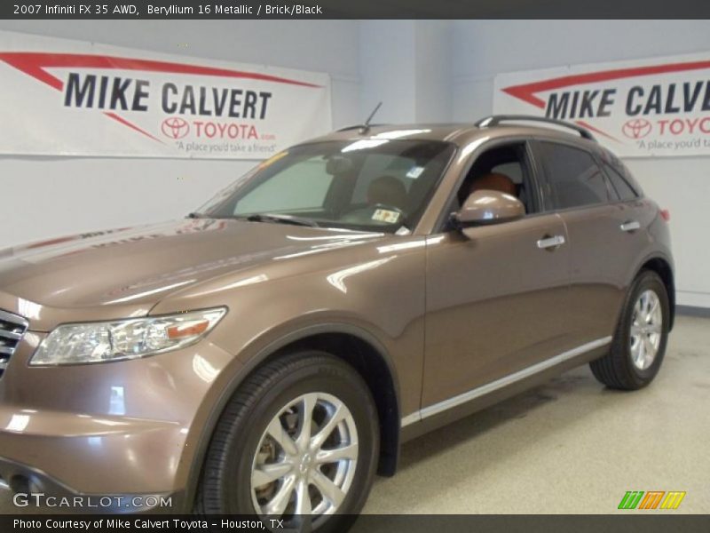 Beryllium 16 Metallic / Brick/Black 2007 Infiniti FX 35 AWD