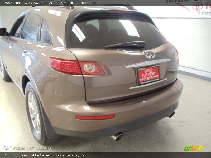 Beryllium 16 Metallic / Brick/Black 2007 Infiniti FX 35 AWD