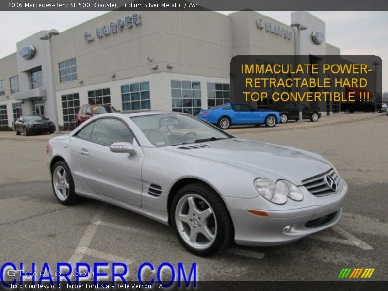 Iridium Silver Metallic / Ash 2006 Mercedes-Benz SL 500 Roadster