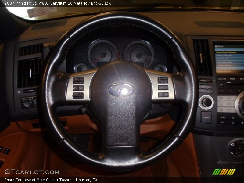 Beryllium 16 Metallic / Brick/Black 2007 Infiniti FX 35 AWD