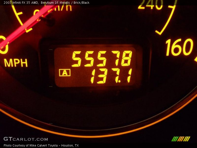 Beryllium 16 Metallic / Brick/Black 2007 Infiniti FX 35 AWD