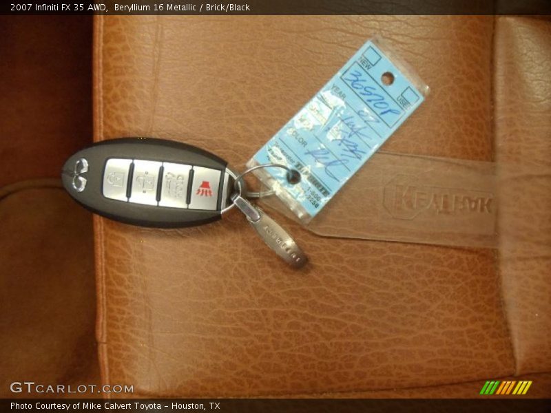 Beryllium 16 Metallic / Brick/Black 2007 Infiniti FX 35 AWD