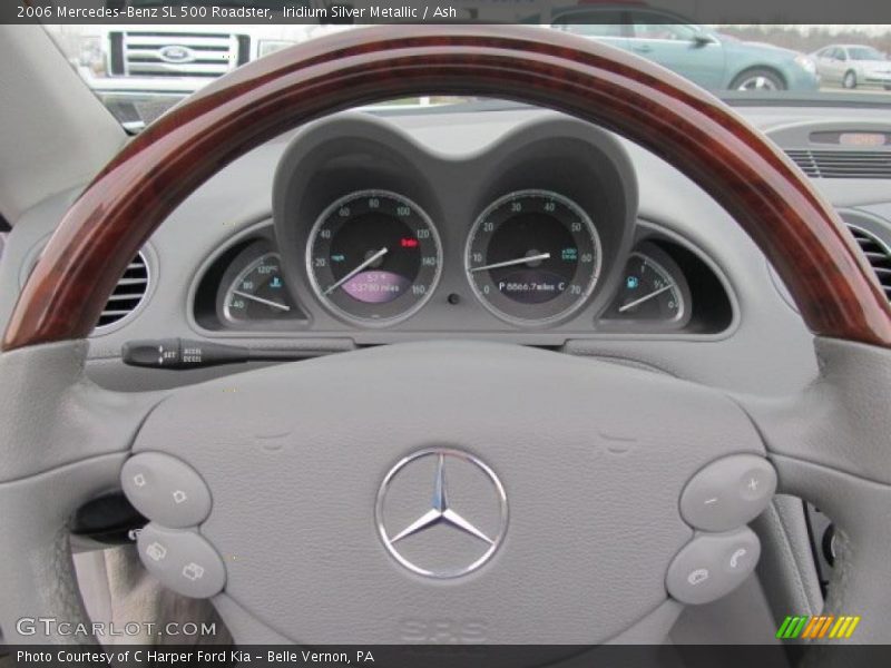 Iridium Silver Metallic / Ash 2006 Mercedes-Benz SL 500 Roadster