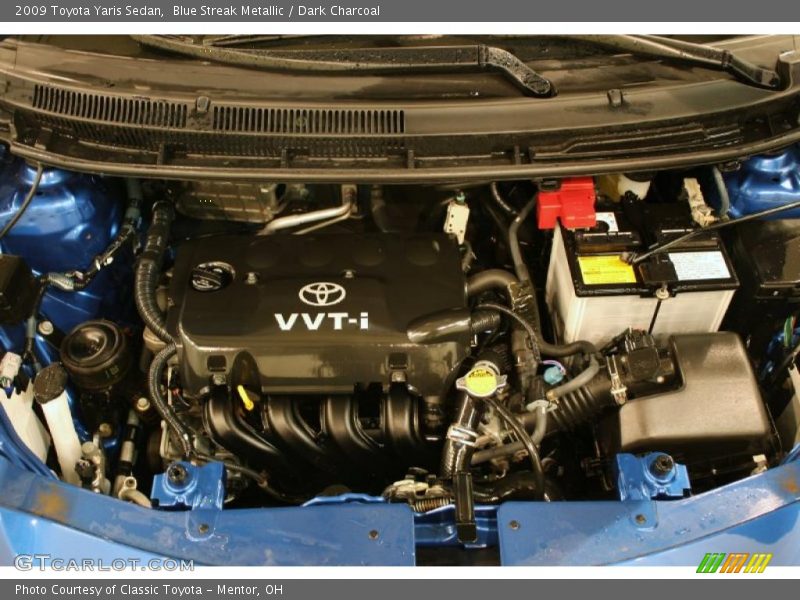 Blue Streak Metallic / Dark Charcoal 2009 Toyota Yaris Sedan