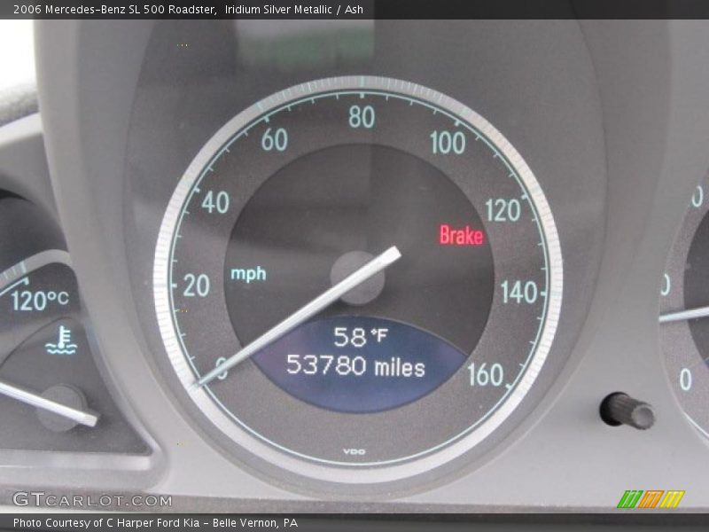 Iridium Silver Metallic / Ash 2006 Mercedes-Benz SL 500 Roadster