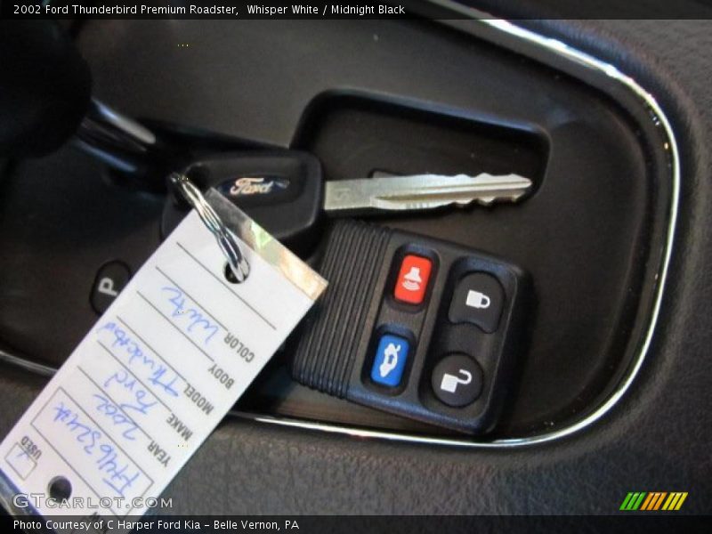 Whisper White / Midnight Black 2002 Ford Thunderbird Premium Roadster