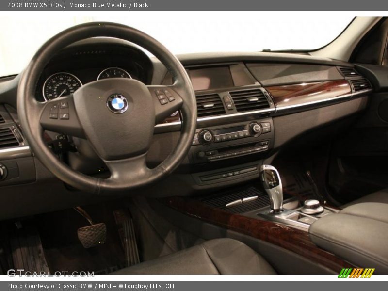 Monaco Blue Metallic / Black 2008 BMW X5 3.0si