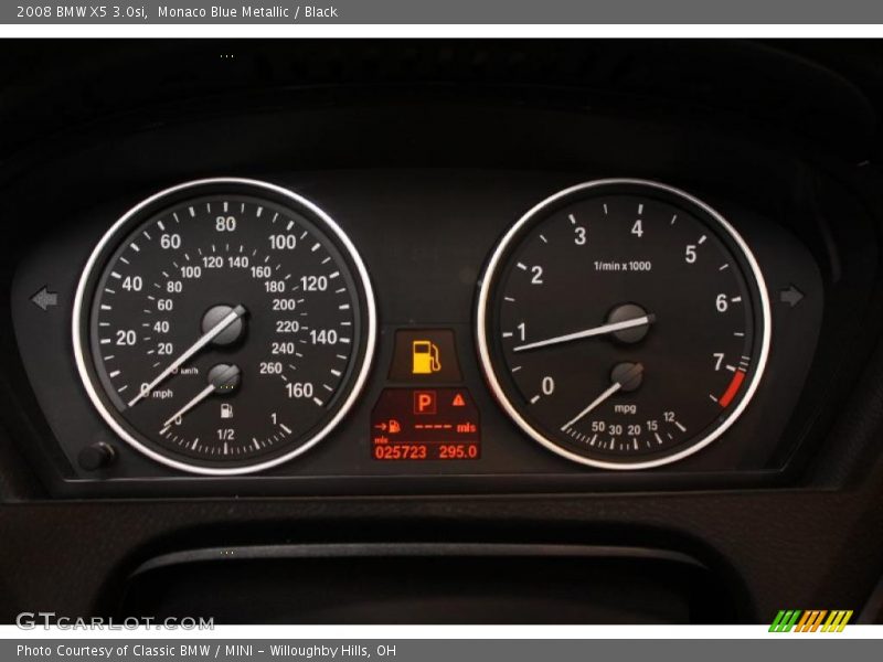 Monaco Blue Metallic / Black 2008 BMW X5 3.0si