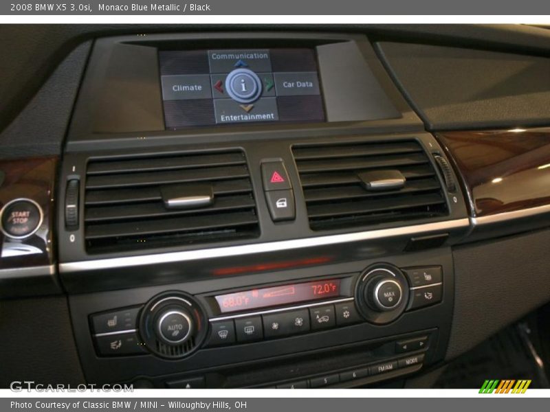 Monaco Blue Metallic / Black 2008 BMW X5 3.0si