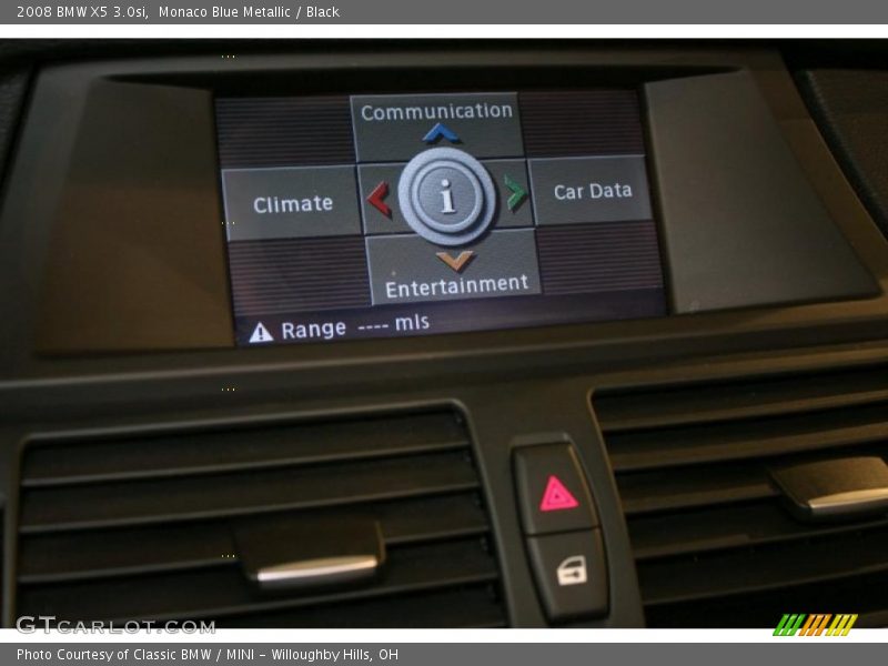 Monaco Blue Metallic / Black 2008 BMW X5 3.0si