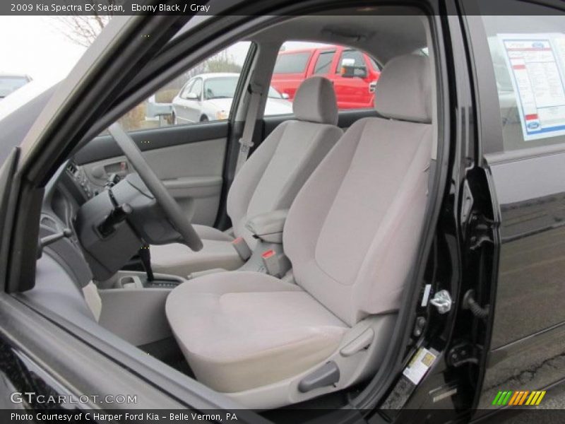 Ebony Black / Gray 2009 Kia Spectra EX Sedan