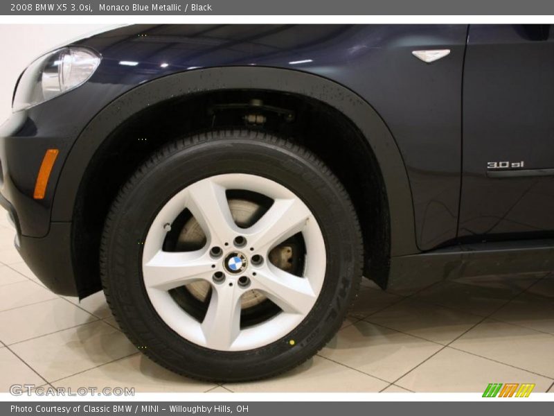 Monaco Blue Metallic / Black 2008 BMW X5 3.0si