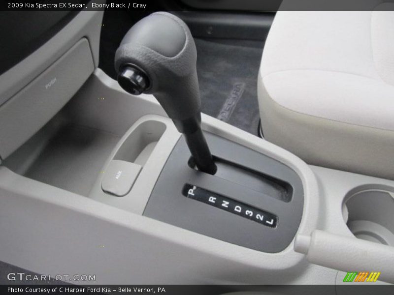 Ebony Black / Gray 2009 Kia Spectra EX Sedan
