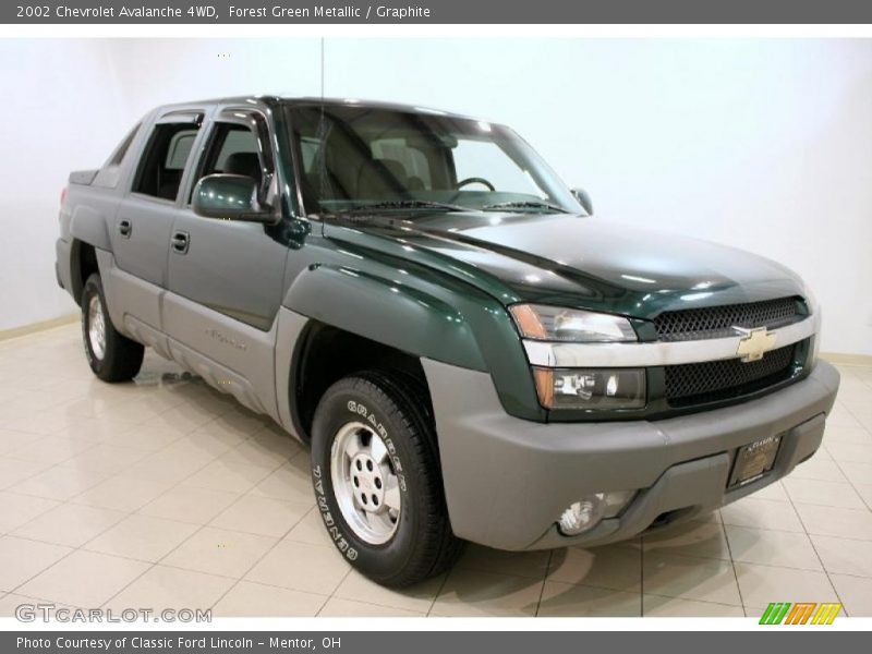 Forest Green Metallic / Graphite 2002 Chevrolet Avalanche 4WD