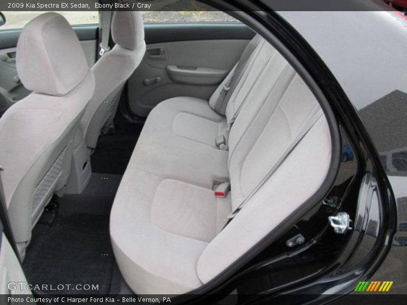 Ebony Black / Gray 2009 Kia Spectra EX Sedan