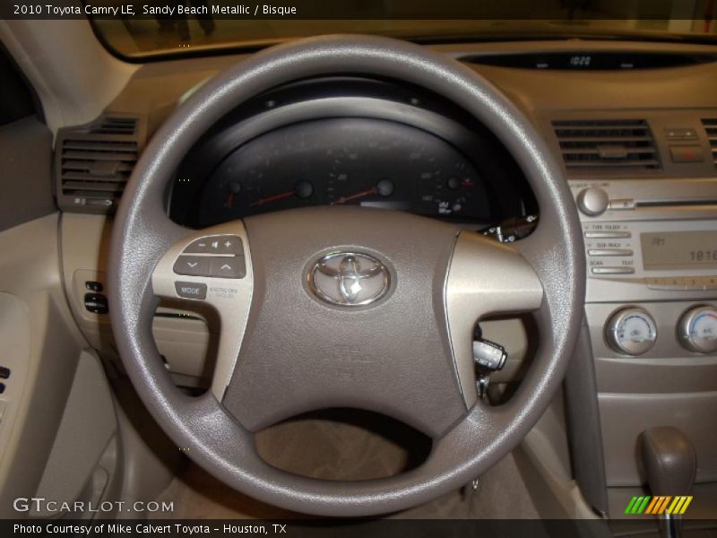 Sandy Beach Metallic / Bisque 2010 Toyota Camry LE