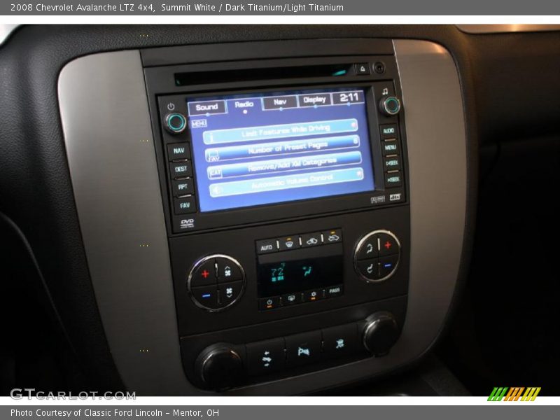 Summit White / Dark Titanium/Light Titanium 2008 Chevrolet Avalanche LTZ 4x4
