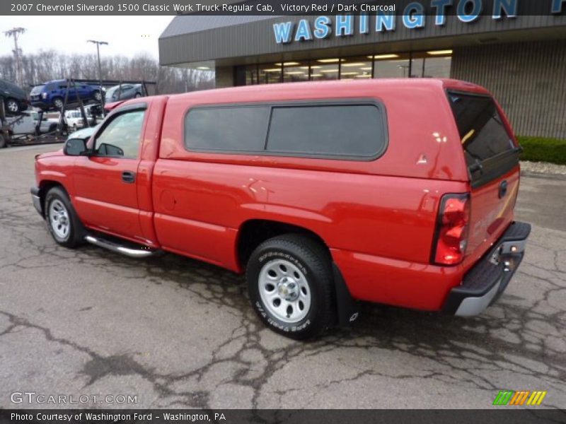 Victory Red / Dark Charcoal 2007 Chevrolet Silverado 1500 Classic Work Truck Regular Cab