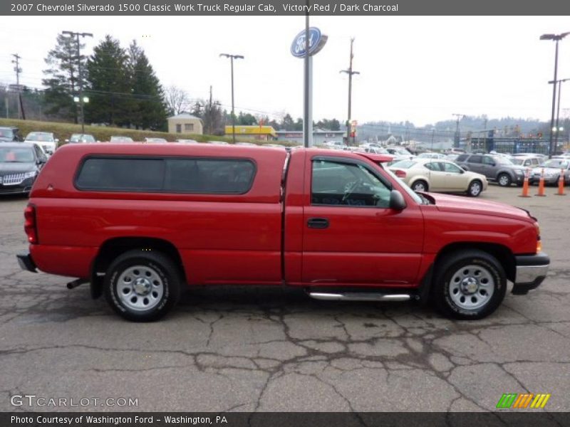 Victory Red / Dark Charcoal 2007 Chevrolet Silverado 1500 Classic Work Truck Regular Cab