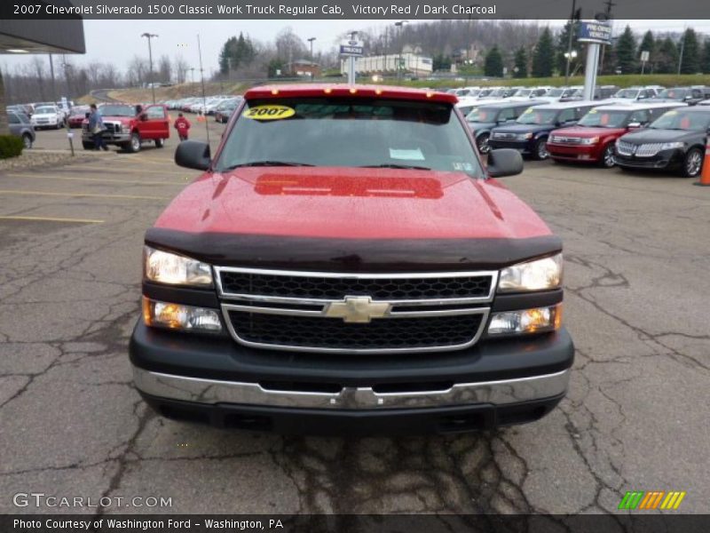 Victory Red / Dark Charcoal 2007 Chevrolet Silverado 1500 Classic Work Truck Regular Cab