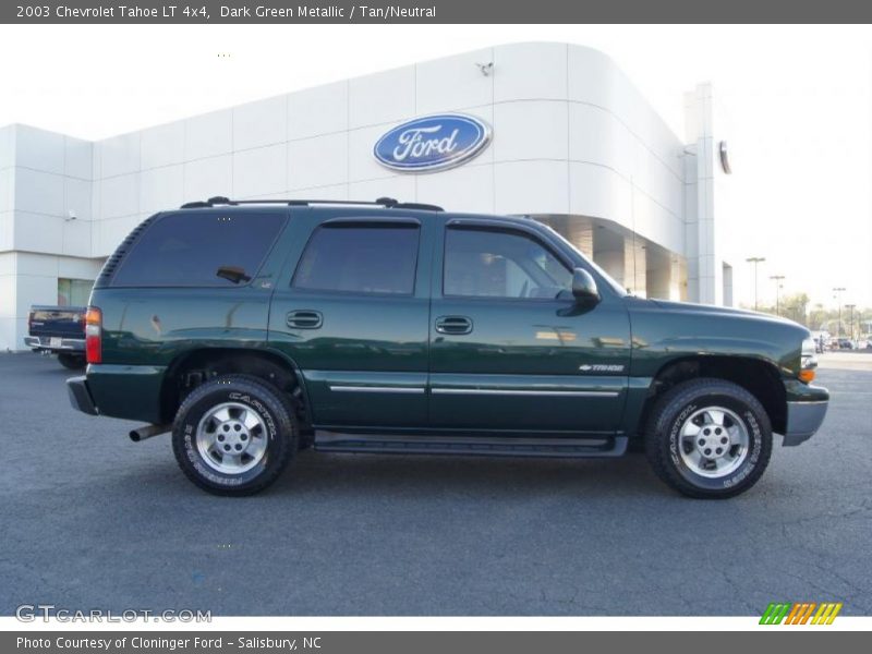 Dark Green Metallic / Tan/Neutral 2003 Chevrolet Tahoe LT 4x4