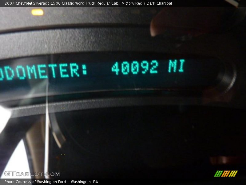 Victory Red / Dark Charcoal 2007 Chevrolet Silverado 1500 Classic Work Truck Regular Cab