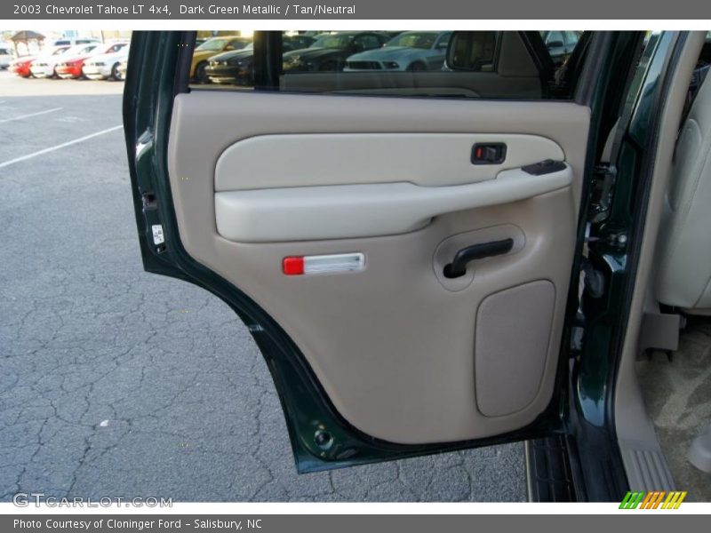 Dark Green Metallic / Tan/Neutral 2003 Chevrolet Tahoe LT 4x4