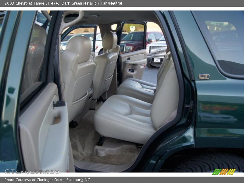 Dark Green Metallic / Tan/Neutral 2003 Chevrolet Tahoe LT 4x4