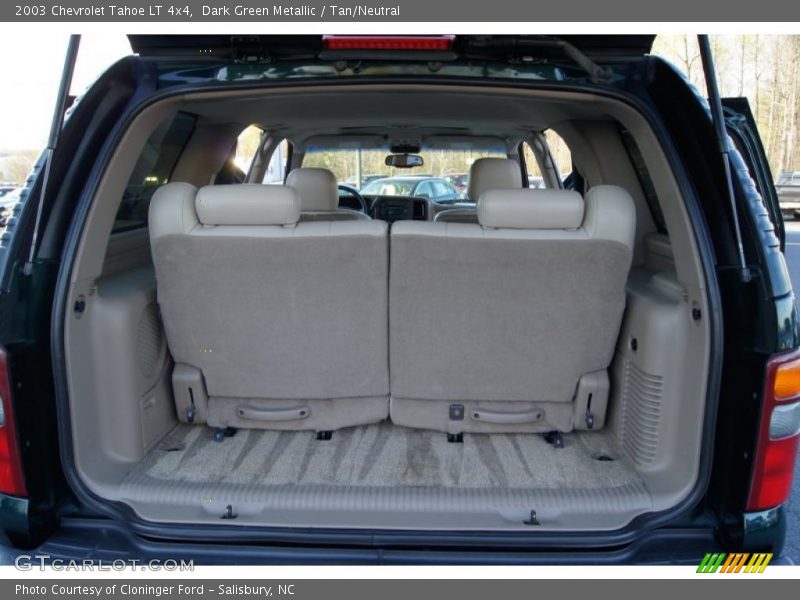 Dark Green Metallic / Tan/Neutral 2003 Chevrolet Tahoe LT 4x4