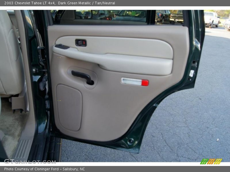 Dark Green Metallic / Tan/Neutral 2003 Chevrolet Tahoe LT 4x4