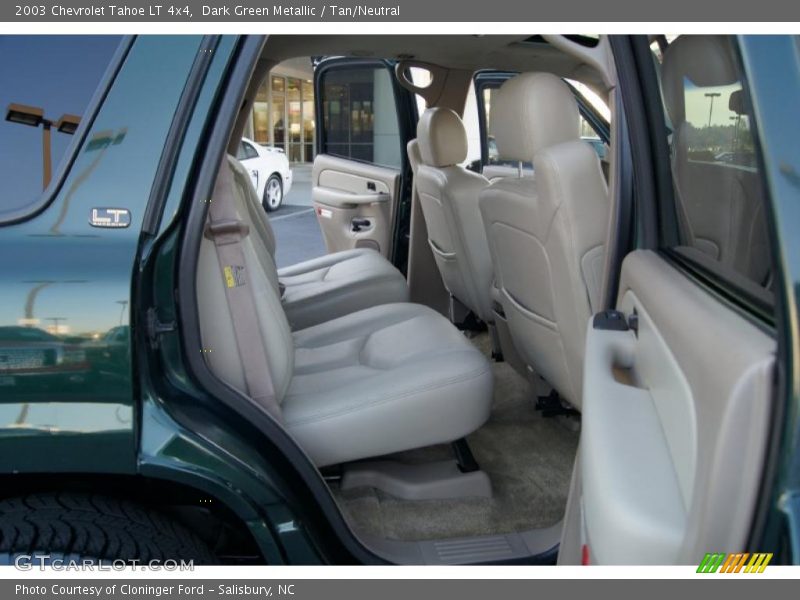 Dark Green Metallic / Tan/Neutral 2003 Chevrolet Tahoe LT 4x4