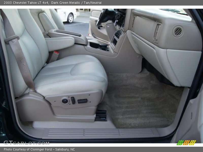 Dark Green Metallic / Tan/Neutral 2003 Chevrolet Tahoe LT 4x4