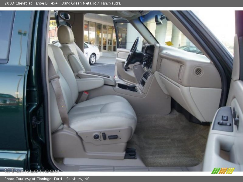 Dark Green Metallic / Tan/Neutral 2003 Chevrolet Tahoe LT 4x4