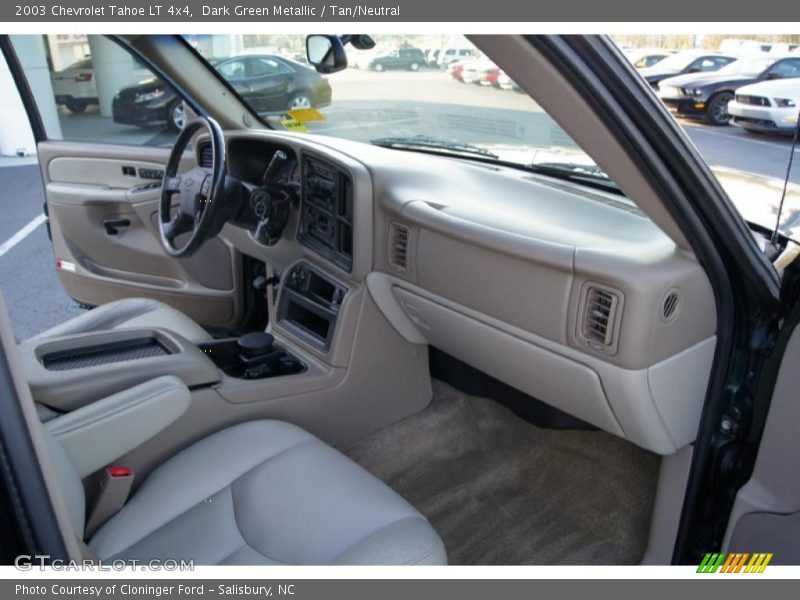 Dark Green Metallic / Tan/Neutral 2003 Chevrolet Tahoe LT 4x4