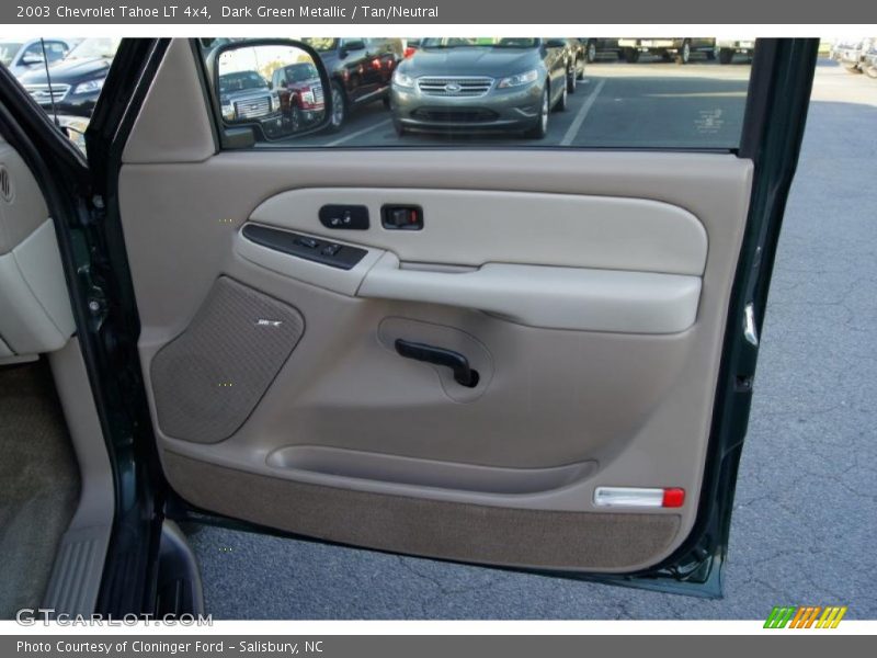 Dark Green Metallic / Tan/Neutral 2003 Chevrolet Tahoe LT 4x4