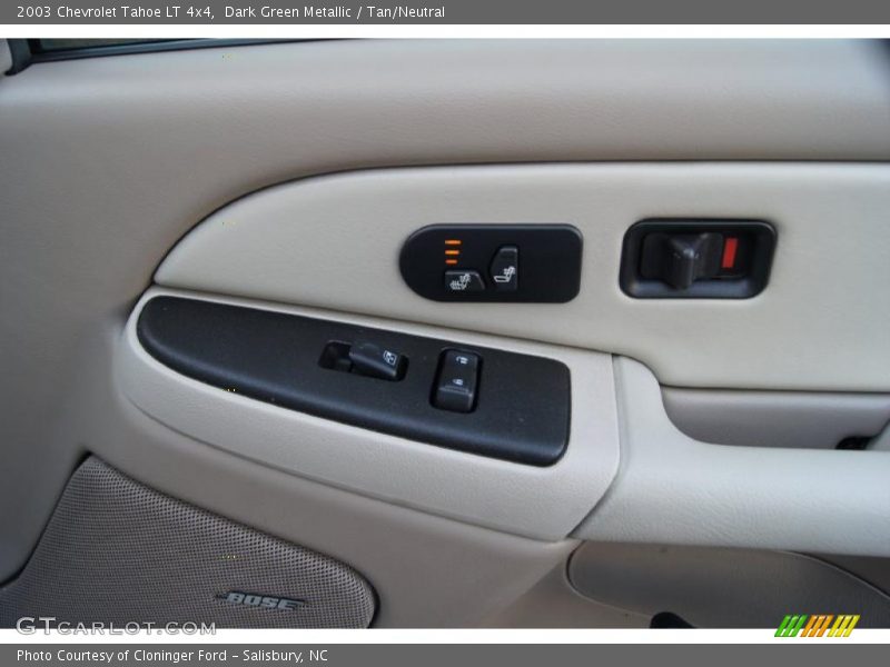 Dark Green Metallic / Tan/Neutral 2003 Chevrolet Tahoe LT 4x4