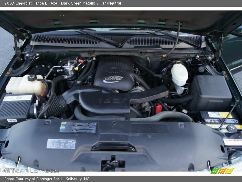 Dark Green Metallic / Tan/Neutral 2003 Chevrolet Tahoe LT 4x4