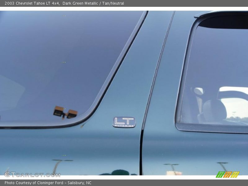 Dark Green Metallic / Tan/Neutral 2003 Chevrolet Tahoe LT 4x4