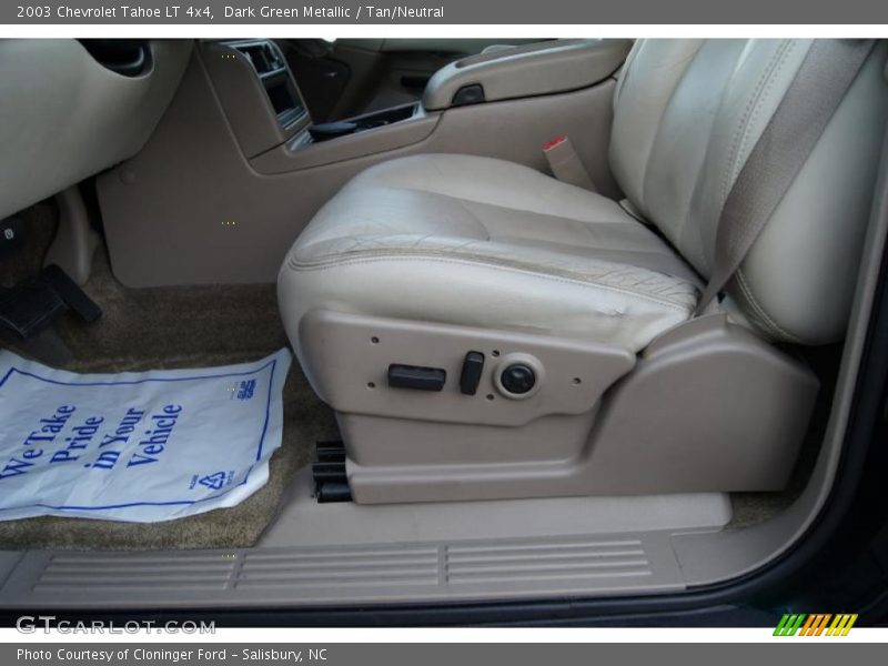 Dark Green Metallic / Tan/Neutral 2003 Chevrolet Tahoe LT 4x4