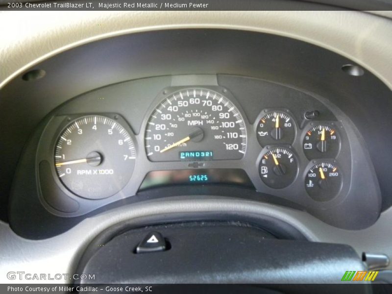 Majestic Red Metallic / Medium Pewter 2003 Chevrolet TrailBlazer LT