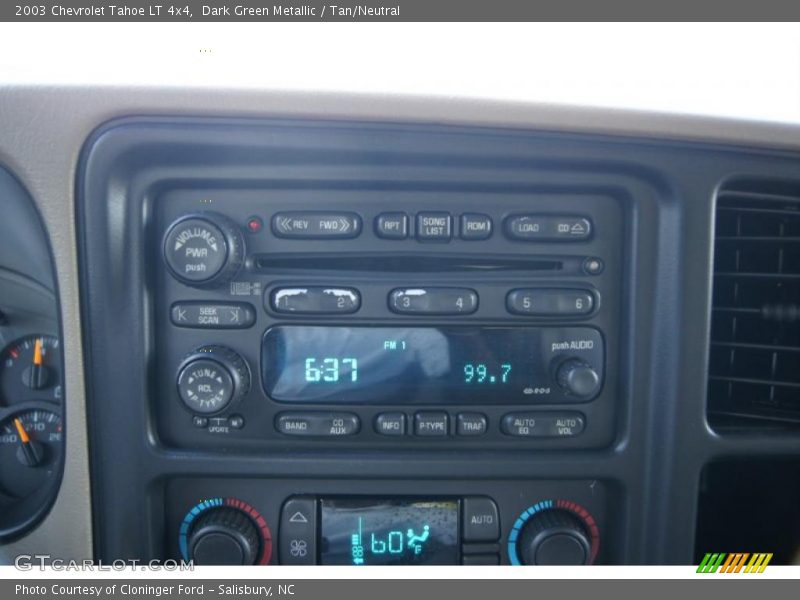 Dark Green Metallic / Tan/Neutral 2003 Chevrolet Tahoe LT 4x4