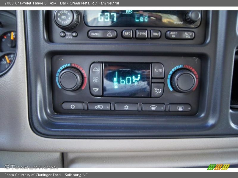 Dark Green Metallic / Tan/Neutral 2003 Chevrolet Tahoe LT 4x4