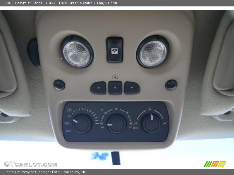 Dark Green Metallic / Tan/Neutral 2003 Chevrolet Tahoe LT 4x4